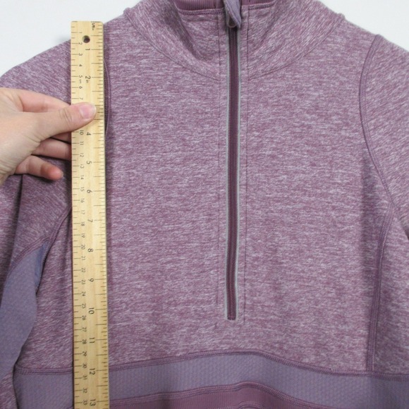Lululemon Full Tilt 1/2 Zip Pullover Long Sleeve Top Women 8 Purple 358 - Picture 8 of 15